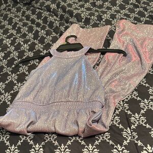 Justice Glittery Lavender Kids Dance Costume